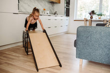 Last inn bildet i Galleri-visningsprogrammet, Multifunksjonell Montessori Kjøkkenhjelper 2 i 1 BLACK barnestol +bord