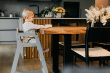Last inn bildet i Galleri-visningsprogrammet, Høy spisestol til barn i bjørk tre / kjøkkenstol til baby / bruk den med eller uten spisebord