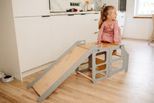 Last inn bildet i Galleri-visningsprogrammet, Multifunksjonell Kjøkkenhjelper 2 i 1 GREY barnestol + bord