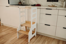 Last inn bildet i Galleri-visningsprogrammet, Kjøkkenhjelper WHITE med justerbar høyde
