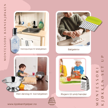 Last inn bildet i Galleri-visningsprogrammet, Montessori Barnekjøkken Sett - ekte kjøkkenredskaper for selvstendige små kokker