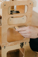 Last inn bildet i Galleri-visningsprogrammet, Kjøkkenhjelper 4 i 1 NATURE i 100% Bjørk tre - Matbord / Barnebord / Sklie