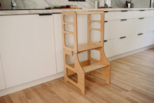 Last inn bildet i Galleri-visningsprogrammet, Multifunksjonell Montessori Kjøkkenhjelper 2 i 1 NATURE i 100% bjørktre