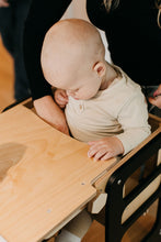 Last inn bildet i Galleri-visningsprogrammet, Kjøkkenhjelper 4 i 1 BLACK - Baby spisebord / Bord + barnestol / Sklie