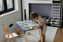 Last inn bildet i Galleri-visningsprogrammet, Praktisk barne bord i bjørk tre / sammenleggbar på 1-2-3