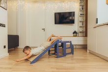 Last inn bildet i Galleri-visningsprogrammet, Multifunksjonell Montessori Kjøkkenhjelper 2 i 1 BLUE barnestol +bord