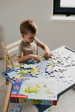 Last inn bildet i Galleri-visningsprogrammet, Praktisk barne bord i bjørk tre / sammenleggbar på 1-2-3