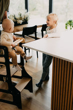 Last inn bildet i Galleri-visningsprogrammet, Kjøkkenhjelper 4 i 1 BLACK - Baby spisebord / Bord + barnestol / Sklie