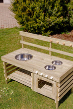 Last inn bildet i Galleri-visningsprogrammet, Stor sølekjøkken til barn - utendørs lekekjøkken i tre