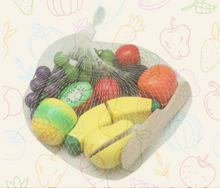 Last inn bildet i Galleri-visningsprogrammet, Matbutikk Lekesett - lekemat i tre, egg og mye lekekjøkken utstyr