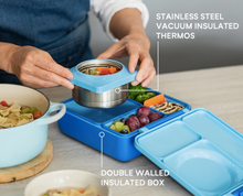 Last inn bildet i Galleri-visningsprogrammet, Omie Matboks med flere rom og termos / matpakke til barn og ungdommer