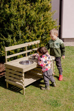 Last inn bildet i Galleri-visningsprogrammet, Stor sølekjøkken til barn - utendørs lekekjøkken i tre