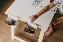 Last inn bildet i Galleri-visningsprogrammet, Praktisk barne bord i bjørk tre / sammenleggbar på 1-2-3