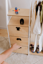 Last inn bildet i Galleri-visningsprogrammet, Montessori skap / praktisk klesskap for å lære å kle på seg selv