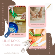 Last inn bildet i Galleri-visningsprogrammet, Lille kokk startpakke sett for barn - trygg kjøkkenutstyr for små hender