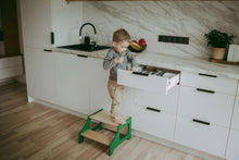 Last inn bildet i Galleri-visningsprogrammet, Kjøkken krakk GREEN i tre til store søsken