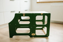 Last inn bildet i Galleri-visningsprogrammet, elegant montessori kjøkkenhjelper 2 i 1 grønn stol til barn
