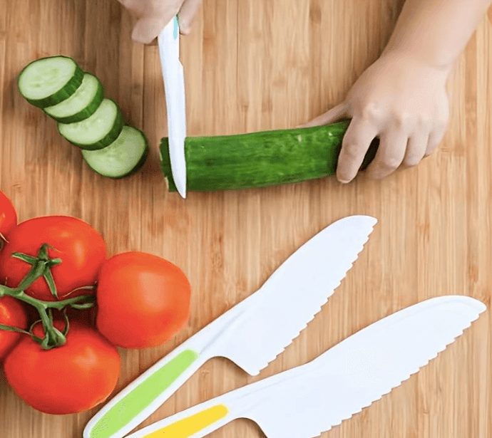 🍎✨ Discover our Popular Children's Knife Set: Safe, Comfortable and Colorful!