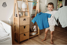 Last inn bildet i Galleri-visningsprogrammet, Montessori skap / praktisk klesskap for å lære å kle på seg selv NATURE
