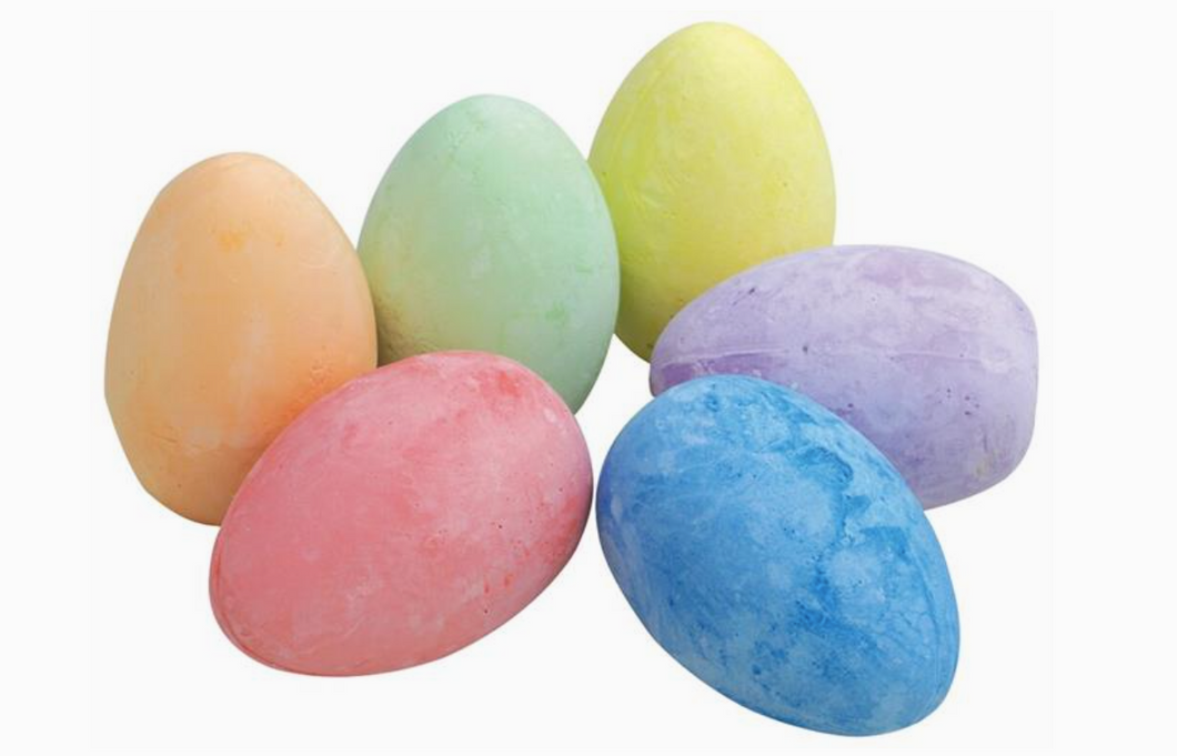 Kritt i eggform i 6 farger - Perfekt til kreativ lek i for små hender