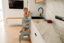 Last inn bildet i Galleri-visningsprogrammet, Kitchen helper Grey Vaske hender barnemøbler krakk
