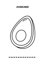 Last inn bildet i Galleri-visningsprogrammet, Fargelegginsbok - frukt og grønt fra Kjøkkenhjelper.no
