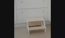 Load and play video in the gallery display, Stylish stool / solid stool in 100% birch three (for children and adults)
