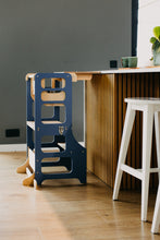 Last inn bildet i Galleri-visningsprogrammet, Kjøkkenhjelper 4 i 1 BLUE - Baby spisebord / Bord + barnestol / Sklie
